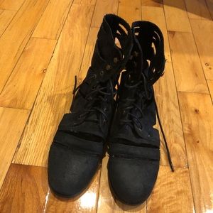 Jeffrey Campbell Cutout Combat Boots